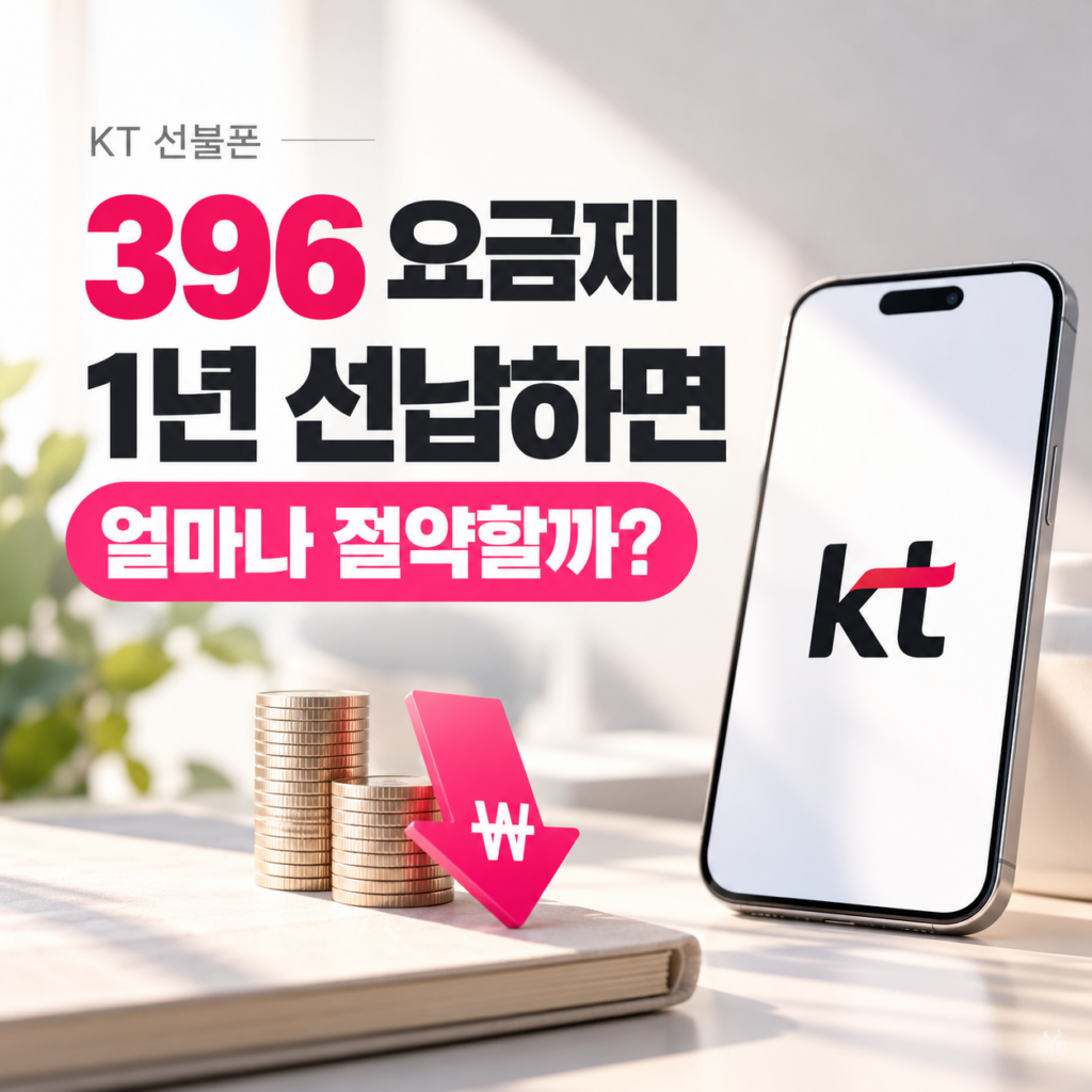 KT 396 요금제 1년 선납 할인｜월 29,900원 이용 조건